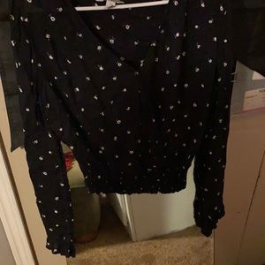 Women’s long sleeve cropped shirt